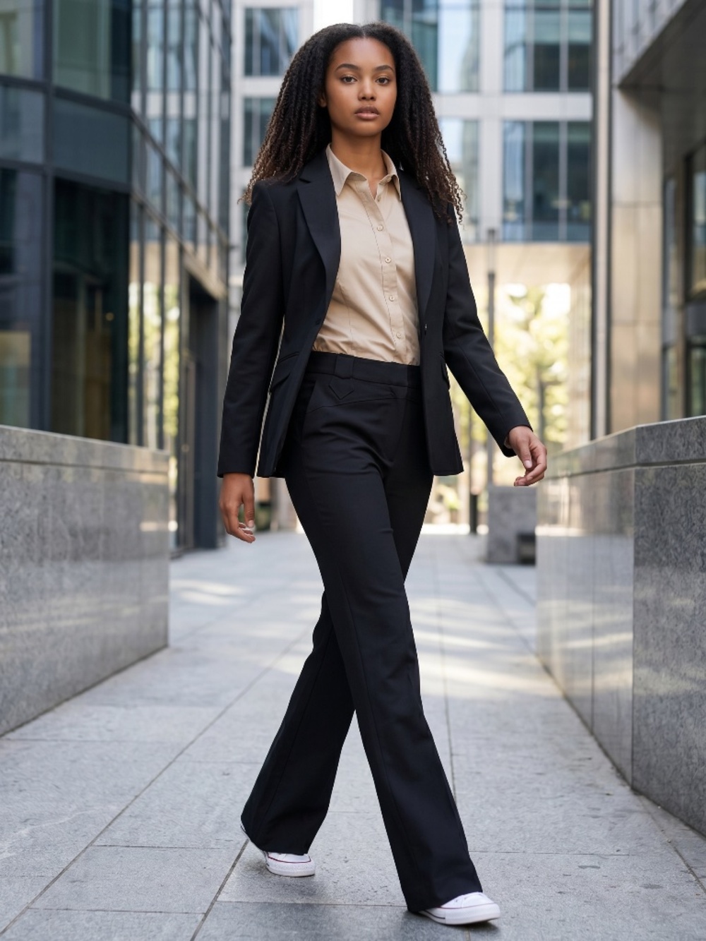 Very flattering ponte work pants with personality, great for travel